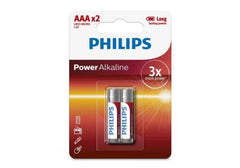 Philips Power Alkaline Batteries AAA - Pack of 2