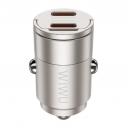 WIWU WI-QC029 Nano Dual C 30W Fast Car Charger Compact & Powerful – Titanium