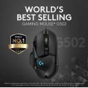 Logitech G502 HERO High Performance Wired Gaming Mouse 25K Sensor, 25,600 DPI, RGB, Adjustable Weights, On-Board Memory PC / Mac