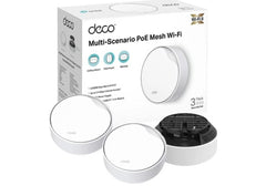 TP-Link Deco AX3000 PoE Mesh WiFi(Deco X50-PoE), Ceiling/Wall-Mountable WiFi 6 Mesh, Replacing WiFi Router, Access Point and Range Extender, PoE-Powered, 2 PoE Ports(1 x 2.5G, 1 x Gigabit), 3-Pack
