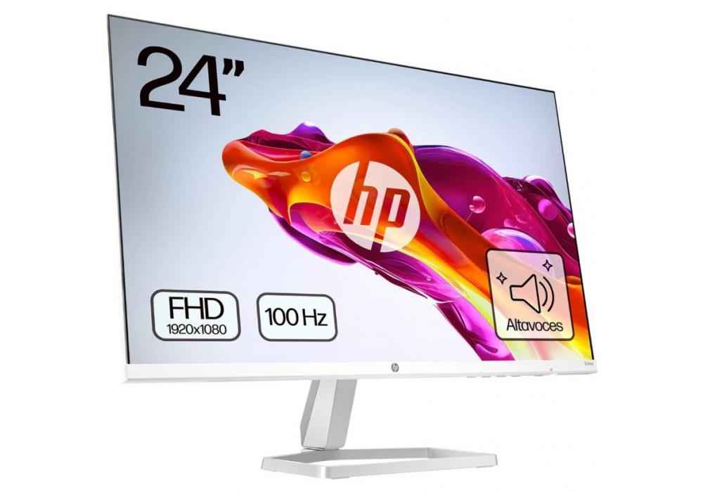 HP Series 5 23.8 inch FHD IPS Monitor with SPEAKERS - 524sa , HDMI & VGA, 300 nits, Anti-Glare Sided Micro-Edge