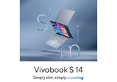 Laptop ASUS VivoBook S14 Super Light with Big Battery Core Ultra 7 256V Processor Intel® AI Boost 16GB LPDDR5X 1TB SSD 14" 3K OLED 120Hz - Mist Blue