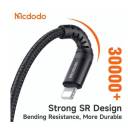 Mcdodo USB Lightning Data Charger Cable 18W 3M Fast Charging - Black - 18 Month Warranty