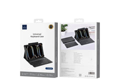 Wiwu Universal Keyboard Case 7-8 (English& Arabic) Black - 18 Month Warranty
