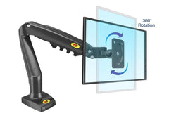 NORTH BAYOU F80 MONITOR DESK MOUNT STAND FULL MOTION FOR 17-30-Inch MONITORS - Holder