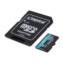 Kingston Memory Card 128GB micSDXC Canvas Go! Plus microSD memory card or mobile gaming, drones, action cams and Android™ device Speeds of up to 200MB/s read