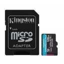 Kingston Memory Card 128GB micSDXC Canvas Go! Plus microSD memory card or mobile gaming, drones, action cams and Android™ device Speeds of up to 200MB/s read
