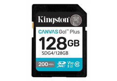 Kingston Canvas Go! Plus SD Memory Card (128GB) For DSLRs, Mirrorless Cameras & 4K Video Up to 200MB/s