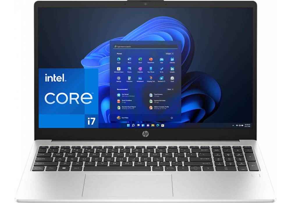 Laptop HP Essential 250 G10 Notebook (8A515EA), Intel i7-1355U 10 Cores Up to 5.0GHz, 16 GB DDR4 (Customized), 512GB M.2 SSD, 15.6 inch, Wi-Fi 6E, Bluetooth 5.3, SuperSpeed USB - Silver