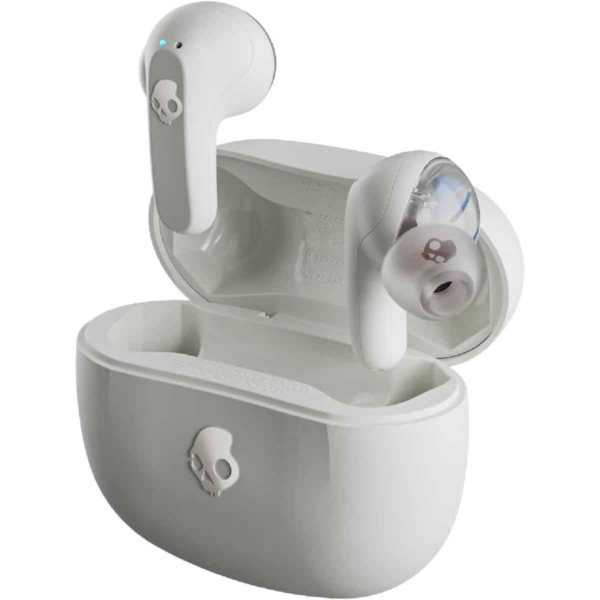 Skullcandy Rail Wireless Earbuds, Bluetooth Headphones, Noise Isolating Fit, Up To 42 Hours Battery, Ip55 Sweat And Water Resistant, Microphone For Iphone Android Bone