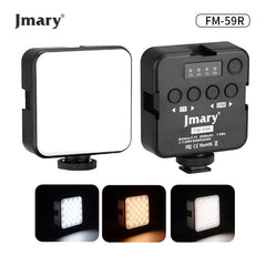 JMARY FM-59R RECHARGEABLE MINI LED LIGHT VIDEO LIGHT CAMERA LIGHT PHOTOGRAPHY LIGHTING LAMP