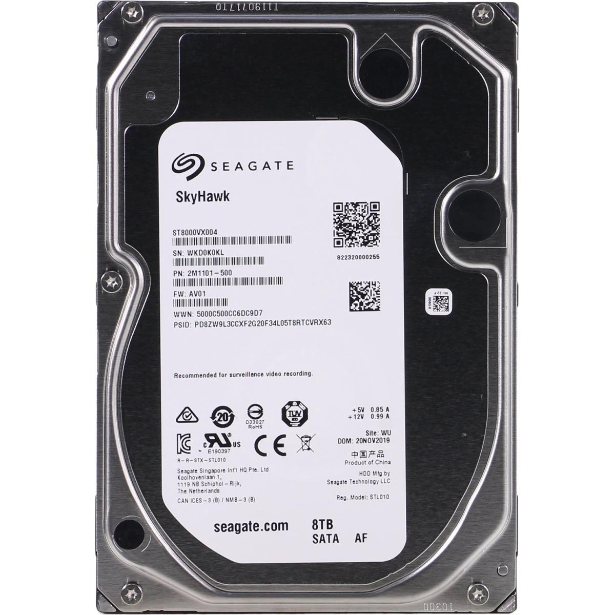 SEAGATE SkyHawk 8TB 7.2K RPM SATA Surveillance Hard Drive - ST8000VX004 - - CompuMe