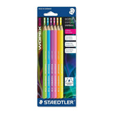 Staedtler Wopex Neon HB2 Pencils Pack Of 12