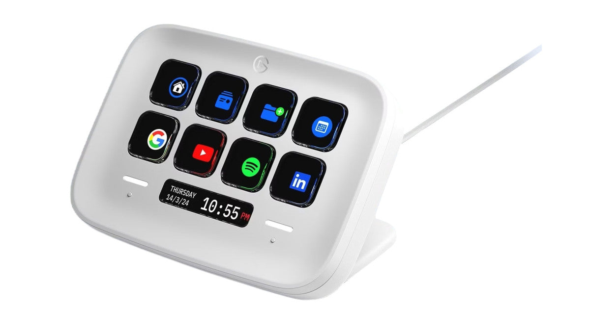 Corsair Elgato Stream Deck Neo Content Creation & Advanced Stream w/ 8 Customizable Keys, 2 Touch Points.