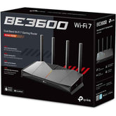 Tp Link Archer Ge230 Be3600 Dual Band Wi Fi 7 Router, 2x 2.5g Lan Ports, Quad Core Cpu, Rgb Lighting, 5ghz 2882 Mbps & 2.4ghz Wi Fi Speed, 688 Mbps 3.6 Gbps Wi Fi 7, Black