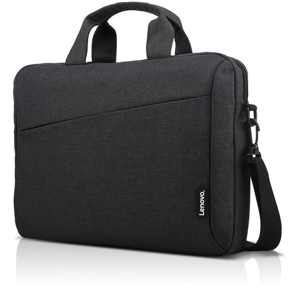 Lenovo Laptop Shoulder Bag T210 Up To 16.0" Laptop Sleek Durable & Water Repellent Fabric Lightweight Toploader Black - CompuMe
