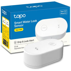 Tp Link Tapo T300 Smart Water Leak Deteor, Requires Tapo Hub, Water Leak Sensor Wi Fi With Rapid Dripping Deteion, 90db Adjustable Alarm, App Alerts, Compatible With Alexa And Google Home - CompuMe