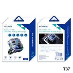 HAING T37 Wireless car FM Transmitter With PD36W charger