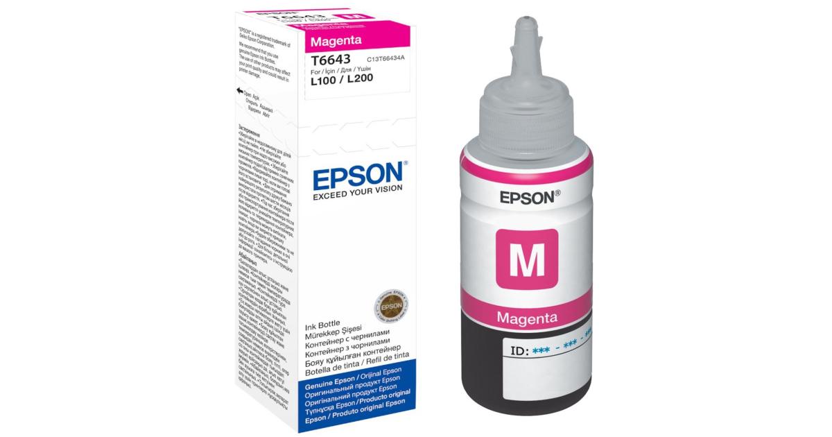 Epson Ink T6643 Magenta (Original) - CompuMe