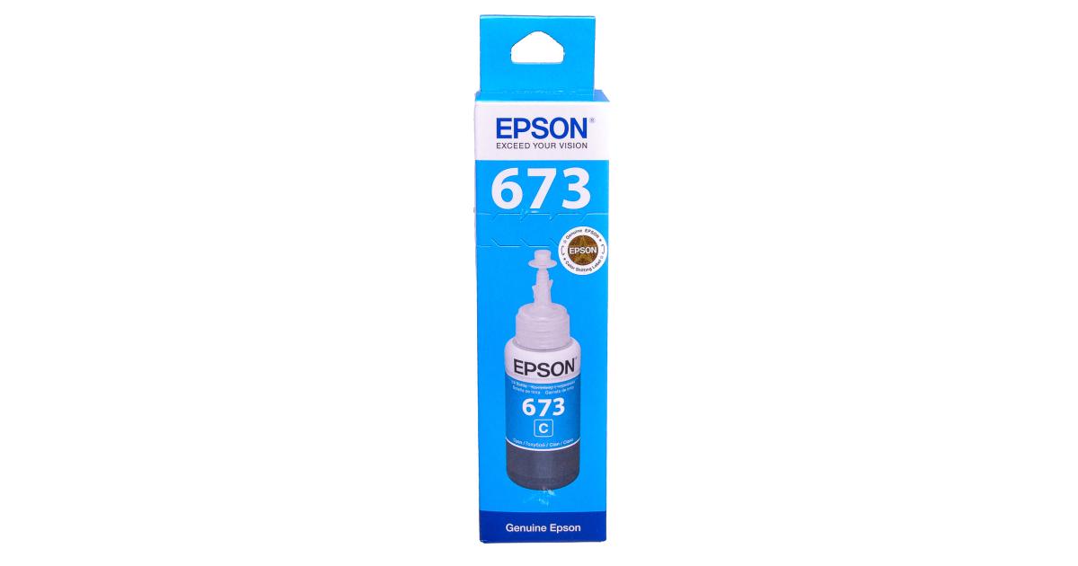 Epson T6732 Ink Bottle Cyan(Original) - CompuMe