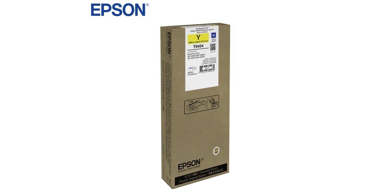 Original Epson T9454 High Capacity Yellow Ink Cartridge - (C13T945440) - CompuMe