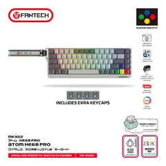 Fantech Mk922 Atom He68 Pro Wireless Magnetic Gaming Keyboard Super Maxfit Edition Tri Connection Mode