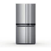 Whirlpool Side by Side Fridge, Free Standing 4 Doors, 91Cm, 677Lit, Self Closing Doors, Stainless Steel - WQ9 B2L G EX