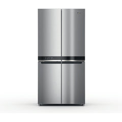 Whirlpool Side by Side Fridge, Free Standing 4 Doors, 91Cm, 677Lit, Self Closing Doors, Stainless Steel - WQ9 B2L G EX