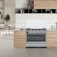 Whirlpool Built in Oven Cooker, Full Safety, Soft Close LCD Catalytic, 90Cm, Stainless Steel - WR90 GGF 33229 XNA