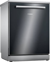 Bosch Free Stand Dishwasher A++, 60Cm, 6Prog, 9.5lit, 3rd Rack, Black - SMS4HMB62T