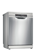 Bosch Free Stand Dishwasher A++, 7Prog, 6.7Lit, 3rd Rack, Stainless Steel - SMS6EMI65Q