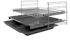 Bosch Built in Electric Oven A, 60Cm, 66Lit, Hydrolytic Clean, Black S.Steel - HBJ517SG0R