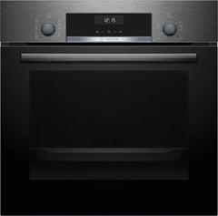 Bosch Built in Electric Oven A, 60Cm, 66Lit, Hydrolytic Clean, Black S.Steel - HBJ517SG0R