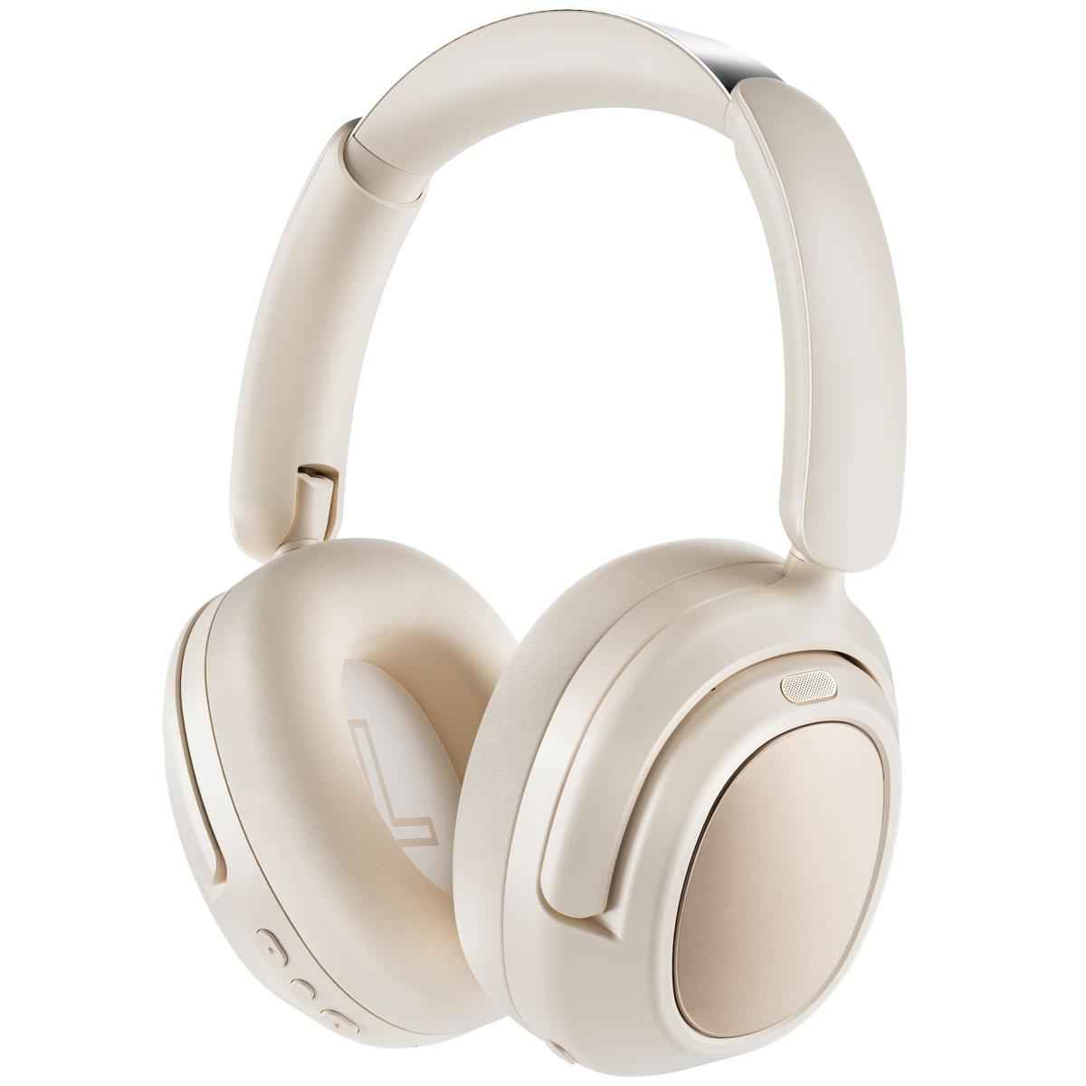 Wiwu Td 03 Pilot Headset Enc Noise Reduion Headset Wireless Bluetooth 5.3 Up To 100h Battery Life, Hifi Sound White