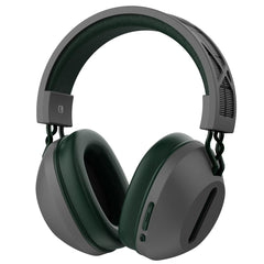 Wiwu Td 06 Solar Wireless Aive Noise Cancellation Headset, Bluetooth 5.3 Up To 30h Battery Life, Hifi Sound, Solar Charging Gray + Army Green