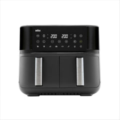 Braun Air Fryer 8 L 2850 W 8 Programs Dual Baskets Digital Touch Screen Black
