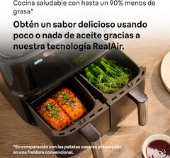 Braun Air Fryer 8 L 2850 W 8 Programs Dual Baskets Digital Touch Screen Black