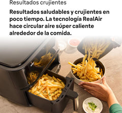Braun Air Fryer 8 L 2850 W 8 Programs Dual Baskets Digital Touch Screen Black