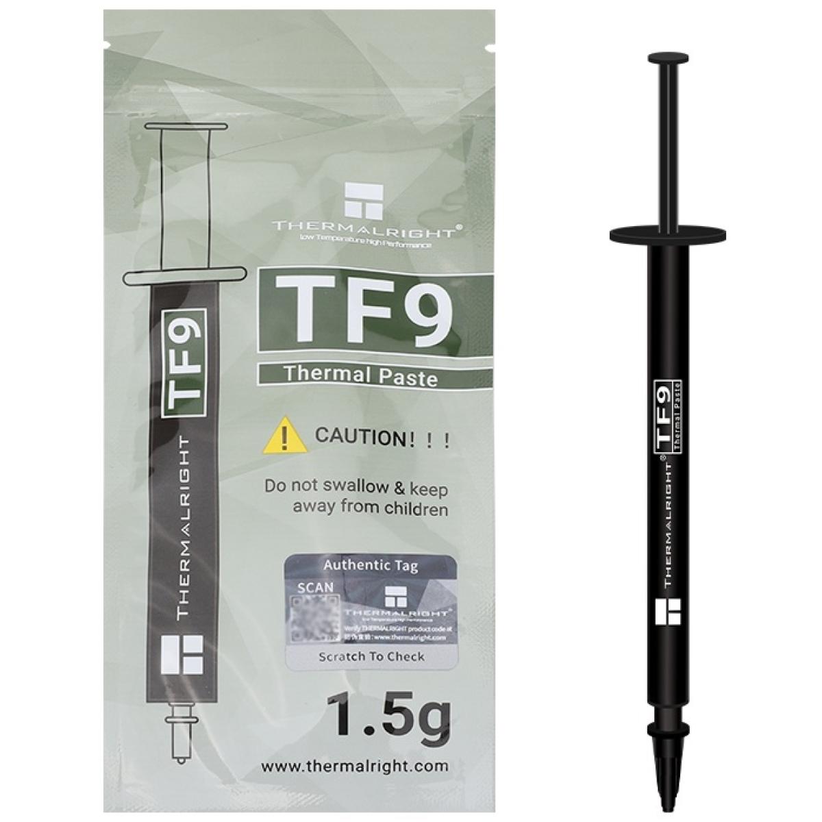 Thermalright TF9 (1.5g) High Performance Thermal Paste w/ 14 (W/m.K) Exceptional Conductivity | TF9 1.5g | Thermalright TF9 (1.5g) High Performance Thermal Paste w/ 14 (W/m.K) Exceptional Conductivity | TF9 1.5g |