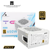 Thermalright (TG-650S-W) Gold 650W (ATX 3.0) 80 Plus Gold Non Modular, Smart Fan - Power Supply (White) | TG-650S-W |