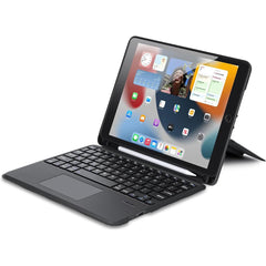 Dux Ducis Tk Series Bluetooth Keyboard Leather Case With Touchpad & Smart Sleep Funion For Ipad 7/8/9 10.2" (2019/2020/2021) English Layout Black - CompuMe