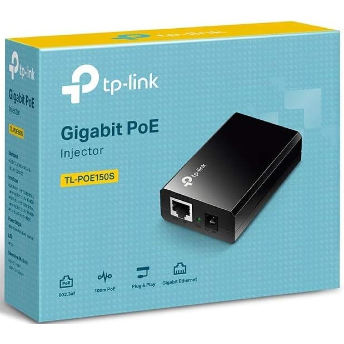 Tp Link Tl Poe150s 802.3af Gigabit Poe Injeor | Convert Non Poe To Poe Adapter | Auto Detes The Required Power, Up To 15.4w | Plug & Play | Distance Up To 100 Meters (328 Ft.) | Black - CompuMe Tp Link Tl Poe150s 802.3af Gigabit Poe Injeor | Convert Non Poe To Poe Adapter | Auto Detes The Required Power, Up To 15.4w | Plug & Play | Distance Up To 100 Meters (328 Ft.) | Black - CompuMe