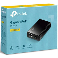 TP-LINK TL-PoE150S - 802.3af Gigabit PoE Injector | Convert Non-PoE to PoE Adapter | Auto Detects the Required Power, up to 15.4W | Plug & Play | Distance Up to 100 meters (328 ft.) | Black