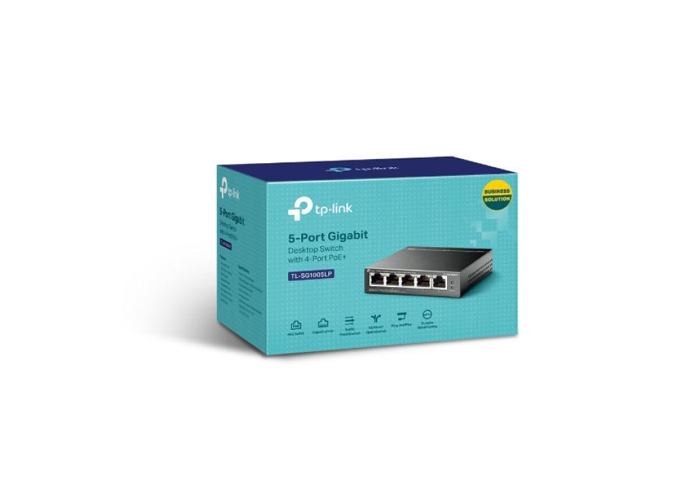TP-Link PoE Switch 5-Port Gigabit, 4 PoE+ ports up to 30 W for each PoE port and 40 W for all PoE ports, Metal Casing, Plug and Play, Ideal for IP Surveillance and Access Point TP-Link PoE Switch 5-Port Gigabit, 4 PoE+ ports up to 30 W for each PoE port and 40 W for all PoE ports, Metal Casing, Plug and Play, Ideal for IP Surveillance and Access Point