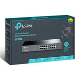 TP-Link TL-SG1016D 16-Port Gigabit 10/100/1000Mbps RJ45 Ports Plug & play design Fanless Desktop/Rackmount Switch | TL-SG1016D | - CompuMe