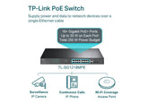 TP-LINK TL-SG1218MPE - 18-Port Gigabit Easy Smart Switch, 16x PoE+ RJ45, 250W PoE Budget, Rack-Mountable