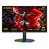 Twisted Minds TMDX27B 27" Dual Switch Fast IPS Gaming Monitor – 4K 160Hz / FHD 320Hz, 0.5ms, HDMI 2.1