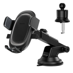 Baseus Ultra Control Pro Series Clamp Car Phone Holder Set – Cluster Black - C40351600113-00