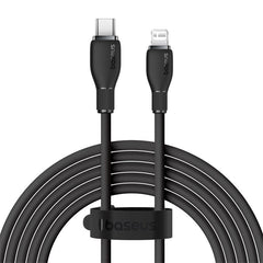 Baseus Pudding Series Fast Charging Cable Type-C to Ip, 20 Watts,1.2M, Cluster Black - P10355701111-B1