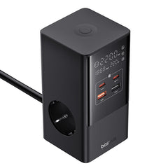 Baseus Power Combo Tower Digital Power Strip 3AC & 2U & 2C 35Watts, 1.5M, Power Cord EU - E00023606113-00